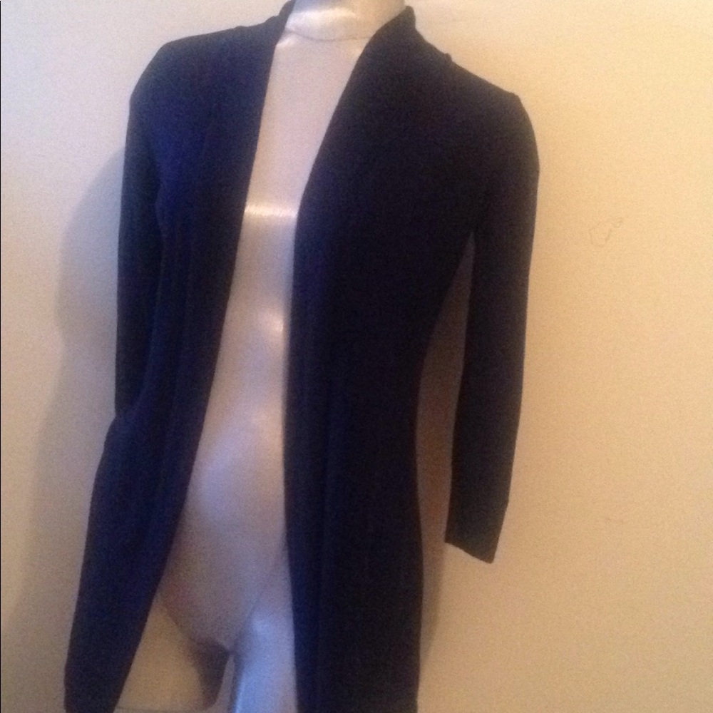 WHBM Navy Blue Express Fly Away Sweater